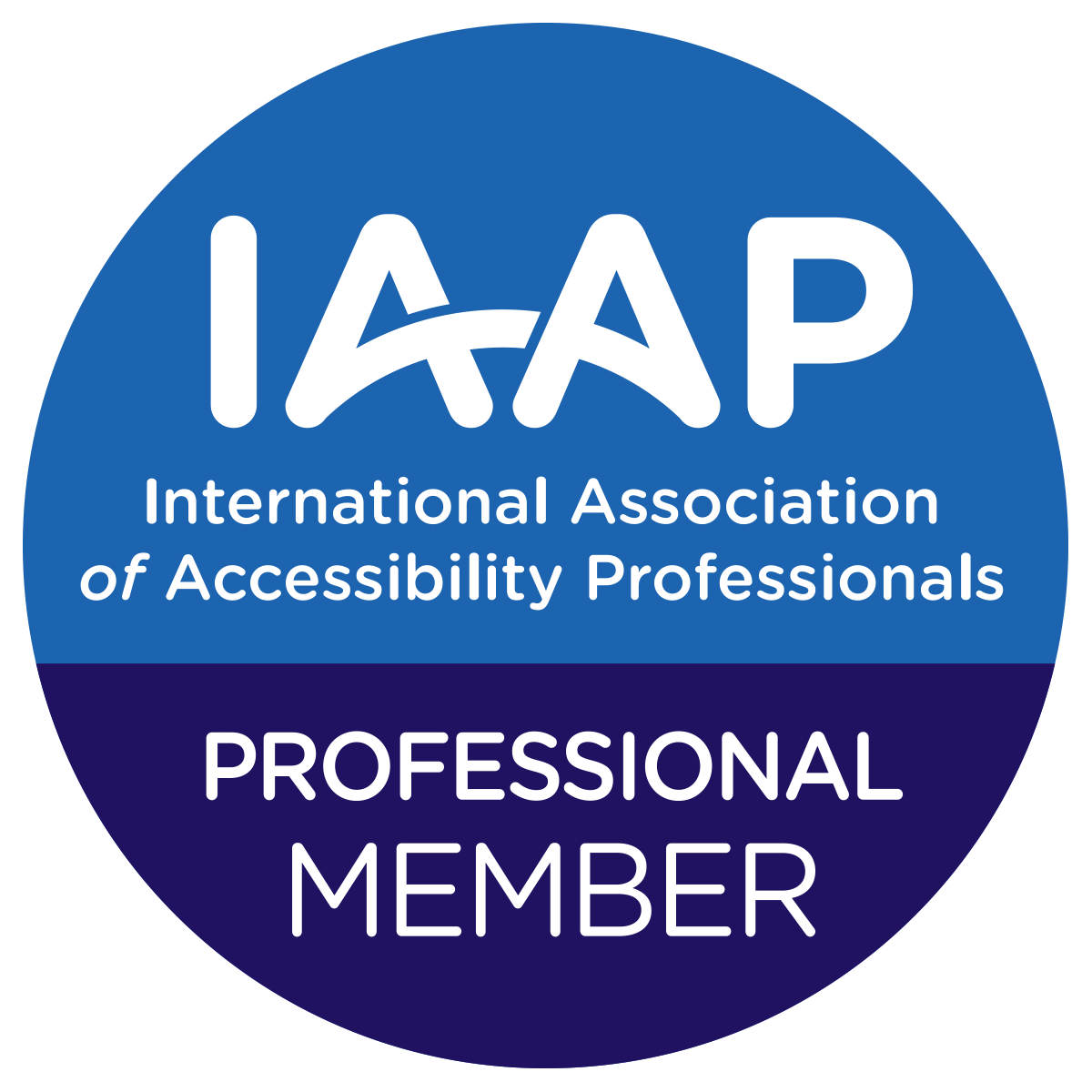 Certificado membresía IAAP (Asociación Internacional de Profesionales de la Accesibilidad)