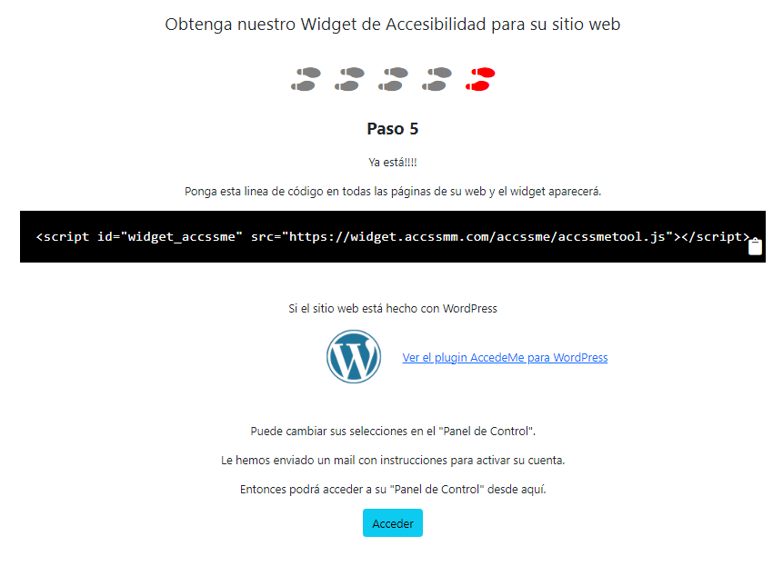 Paso 5: Y ya está, ya tienes el código para tu web